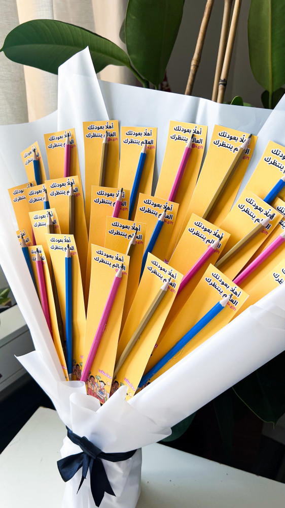 Pen bouquet for returning to school
