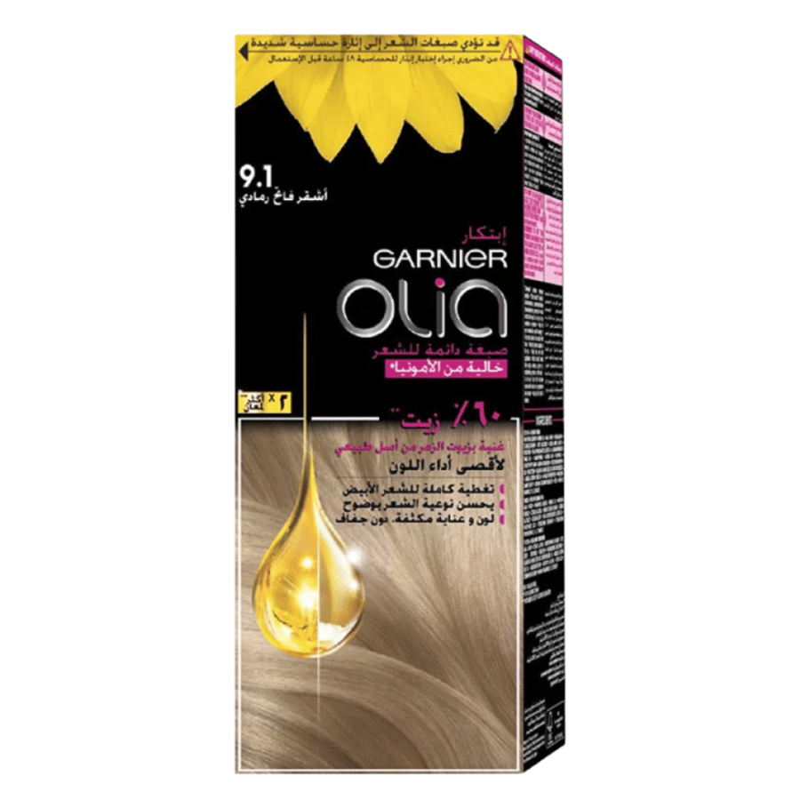 Garnier Olia hair dye without ammonia - Light blonde gray 9.1
