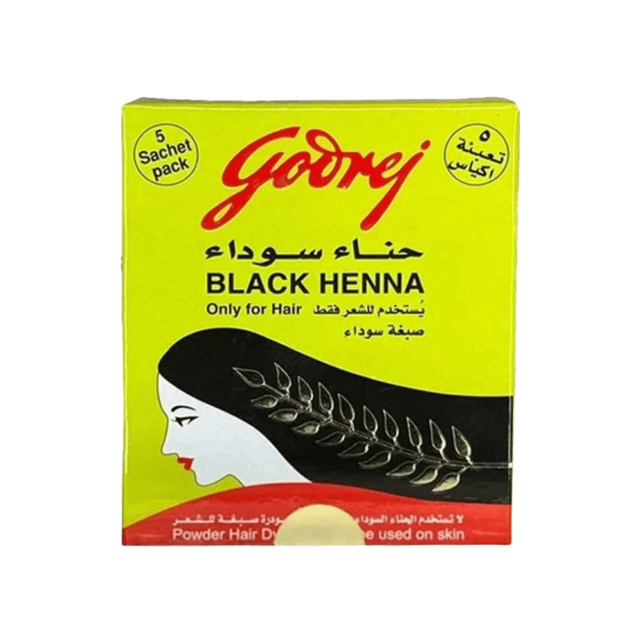 غودريج صبغة شعر بودرة حنة سوداء - 15 جم