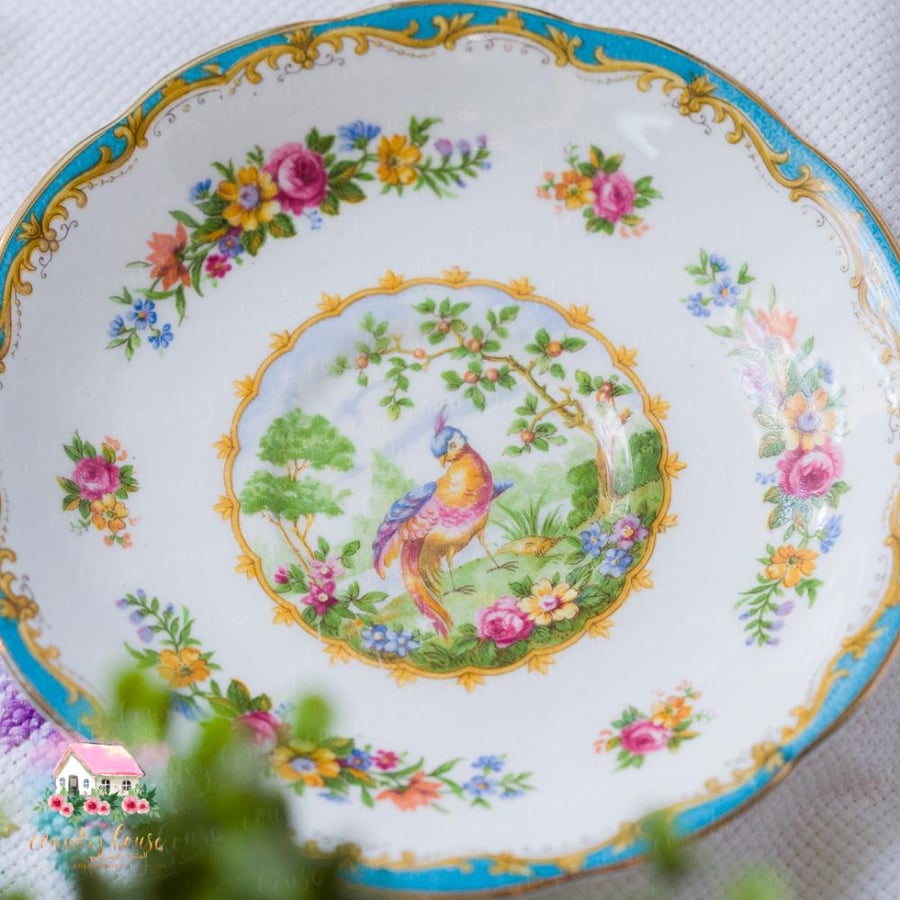 طبق كوب صغير انتيك من رويال البرت Royal Albert - المنزل الريفي الهادئ