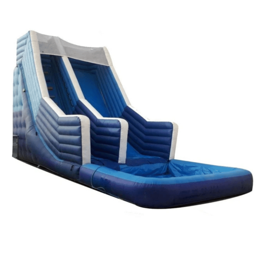 Water blue waves slide 9 * 4 * 6 m