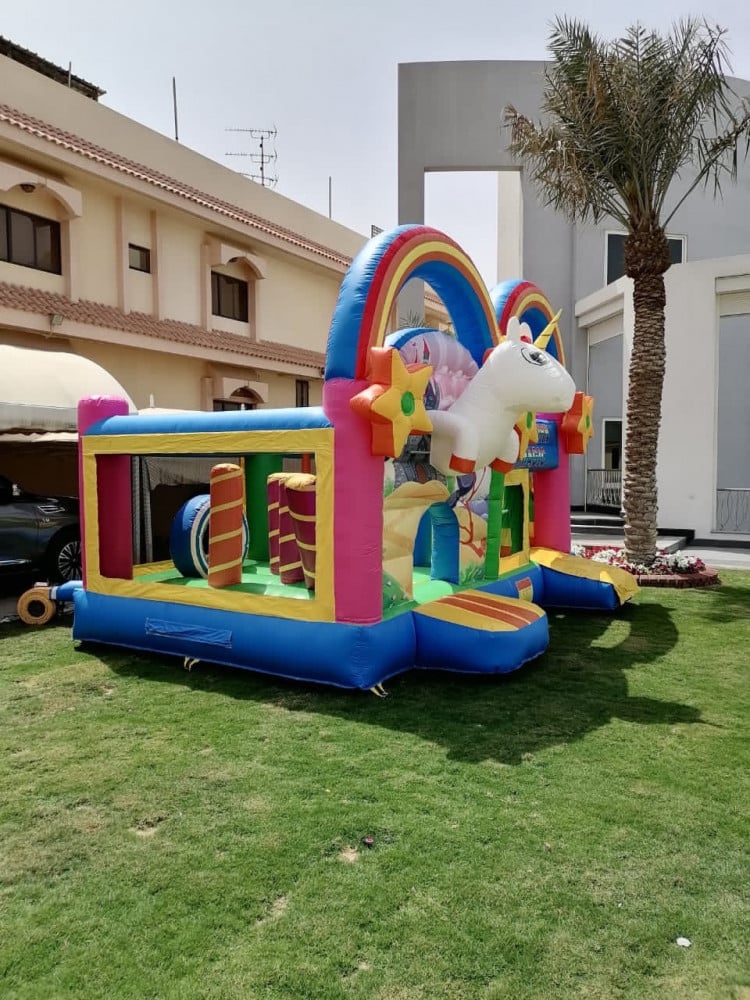 Unicorn bouncy 5 * 4 * 3,5m