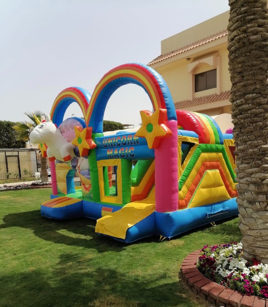 Unicorn bouncy 5 * 4 * 3,5m