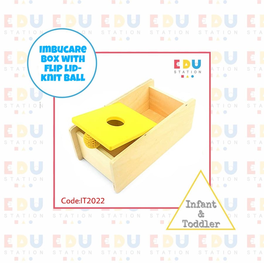 Imbucare Box with Flip Lid - Knit Ball - صندوق إمبوكار مع  غطاء قابل للطي - كرة صوف