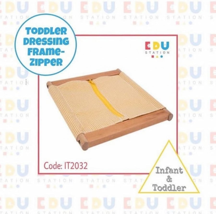 Toddler Dressing Frame: Zipper - إطار ملابس للأطفال: سحّاب