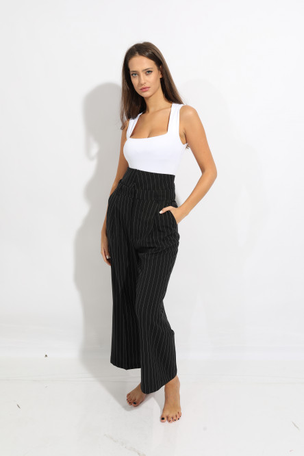 HIGH WAIST STRIPED PANTS