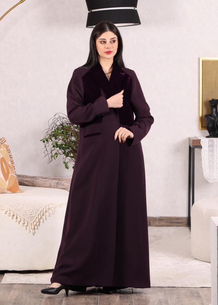 بليزر قلاب مخمل 2 زرار كوبراء