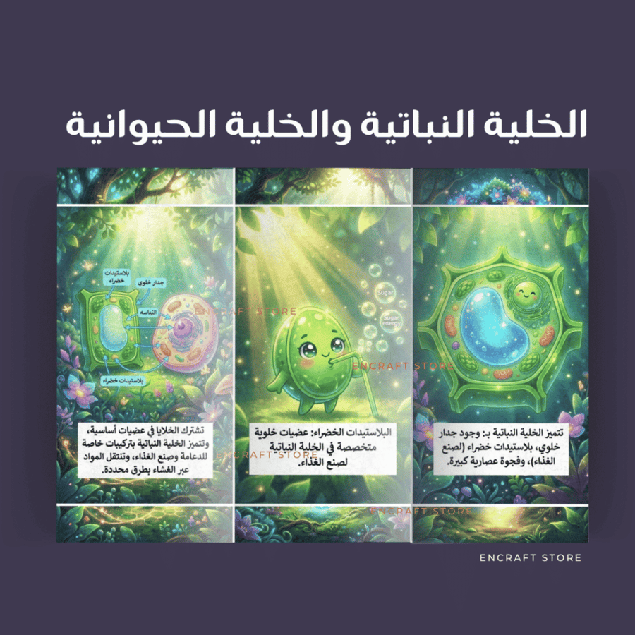 الخلية النباتية والخلية الحيوانية