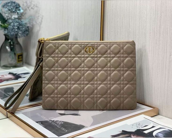 Large Dior Caro Daily Pouch