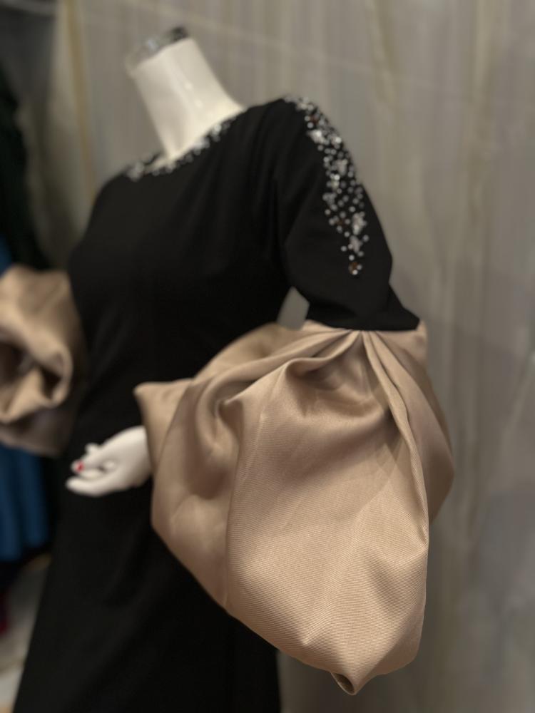 فستان سهره اسود كم بيج