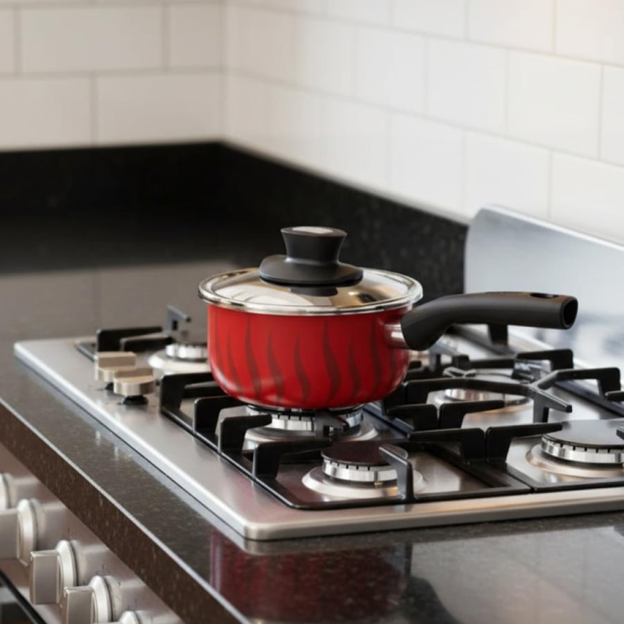 كسرولة Tefal عميقة مقاس 16 سم مع غطاء