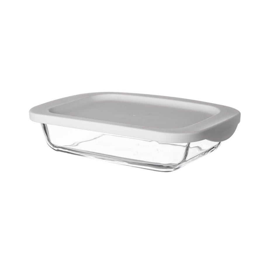 Rectangular glass oven tray with lid 0.7 liter