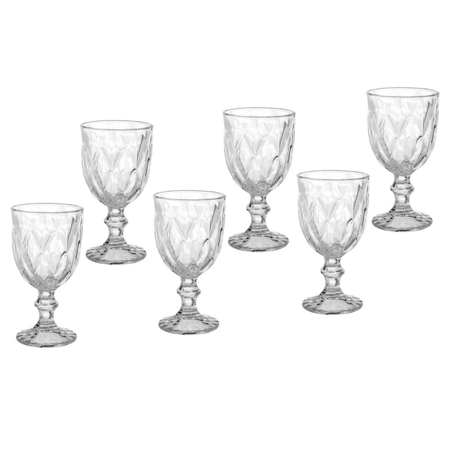 Glass juice cups, 6 pieces, 235 ml