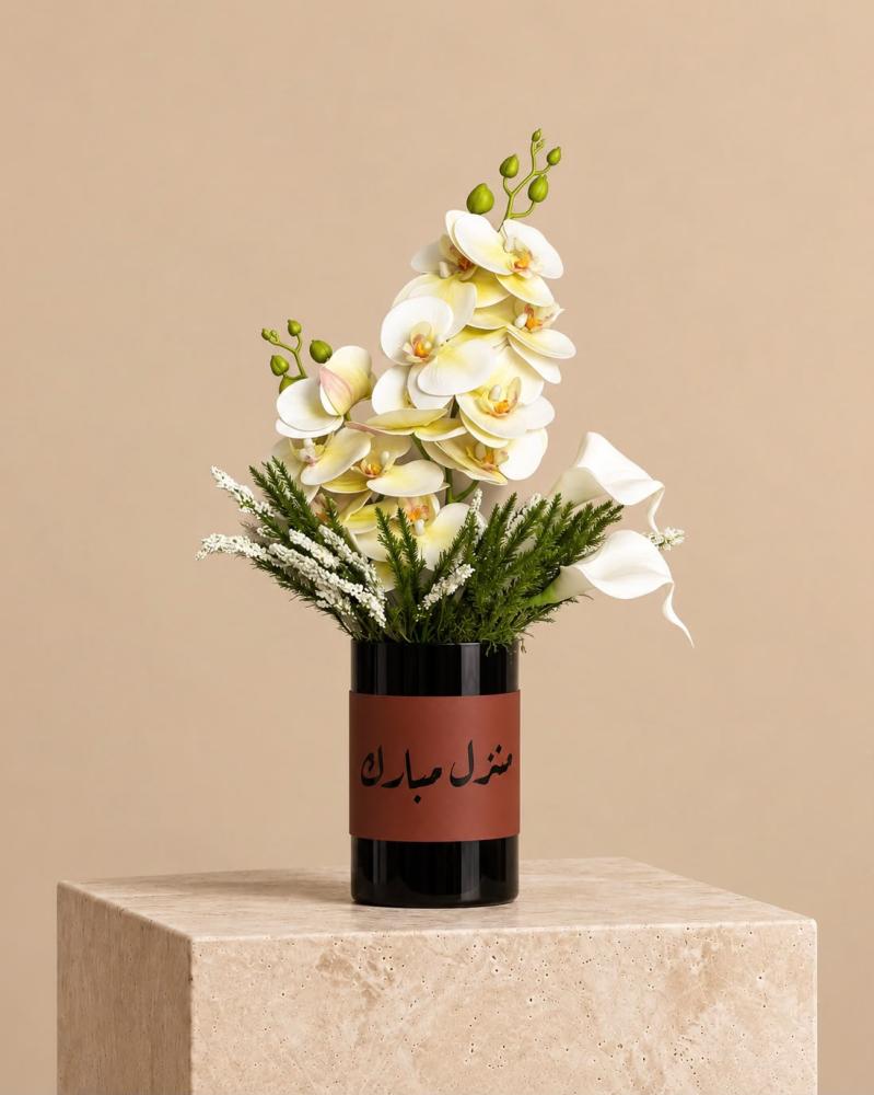 فازة منزل مبارك بالورد الصناعي
