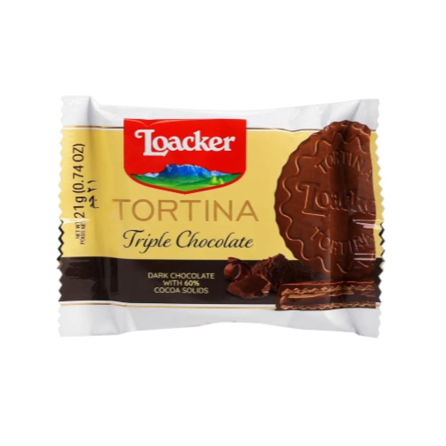Loacker Tortina Triple Chocolate 21g