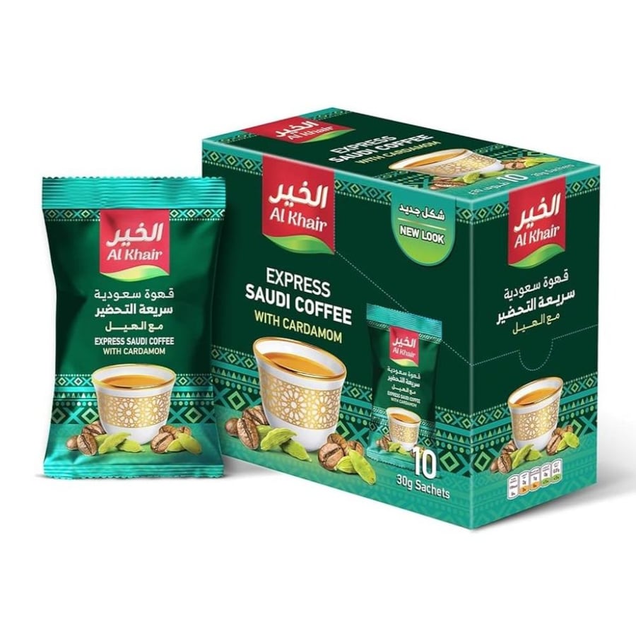 الخير قهوة سعودية بالهيل 10 × 30 جرام