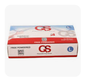 QS Disposable Vinyl Gloves L 70's