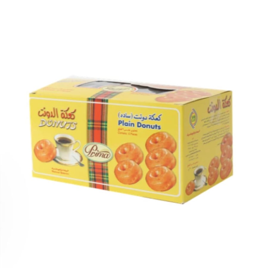 PRIMA Plain Donut 6 Pcs x35g - Pack Box