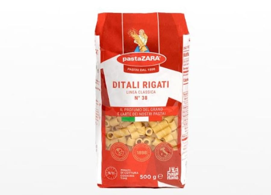 باستا زارا ديتالي ريغاتي رقم 38