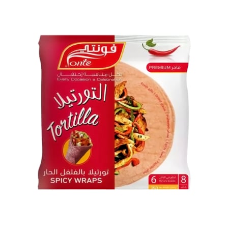 فونتي خبز تورتيلا حار #8