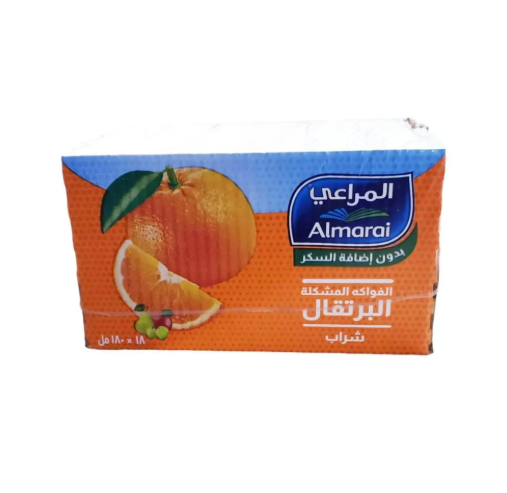 المراعي شراب البرتقال 18×180 مل