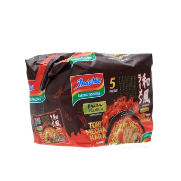 [L681] Indomie  Noodles tori mecha kara hot  5x89g -
