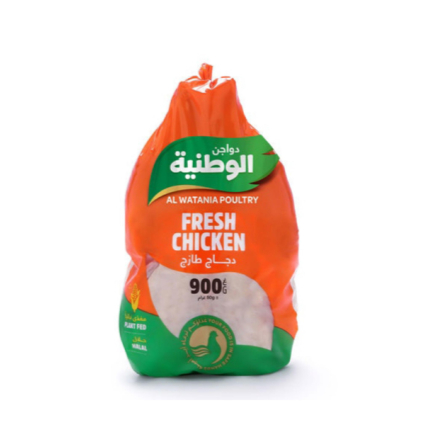 الوطنية دجاج طازج كيس مبرد 900 جرام