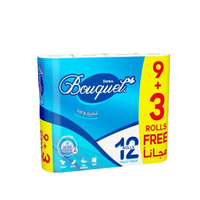 سانيتا بوكيه ورق الحمام 9+3 رول 200 ورقة
