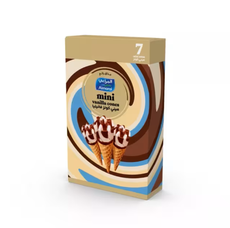 المراعي آيس كريم ميني كونز فانيليا 7 حبات