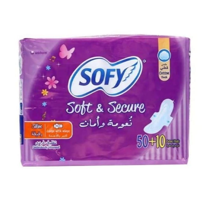 Sofy Ladies Napkins Large W/Wing 60's