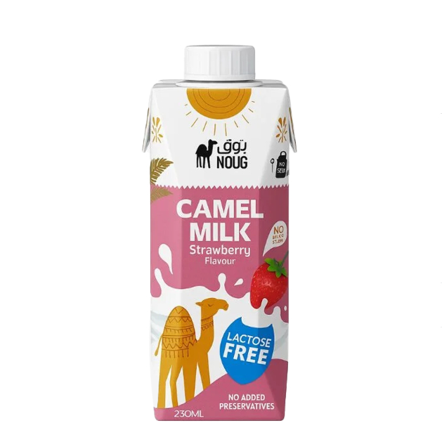 Noug UHT Camel Milk Strawberry 230ml