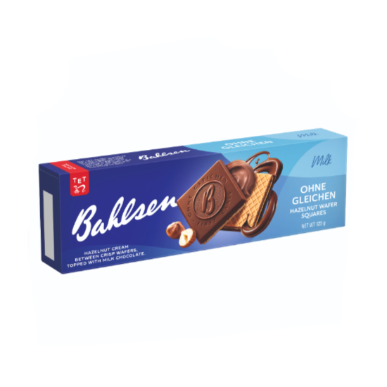 Bahlsen wffer hazelnut cream choclet milk 125g