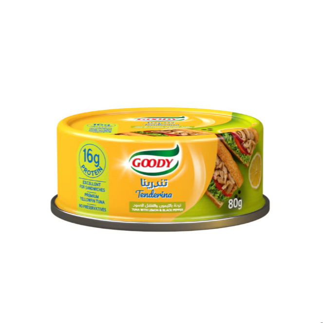 Goody Tenderina Tuna with Lemon and Black Pepper 80 g