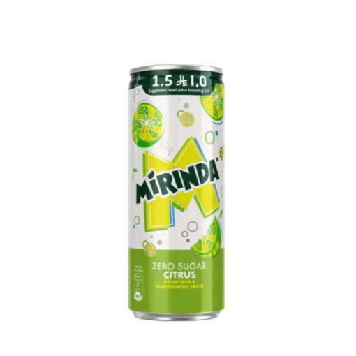 mirinda extra fizz zero suger 240ml