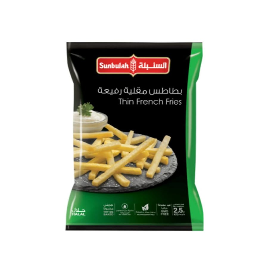Sunbulah French Fries Thin 2.5kg