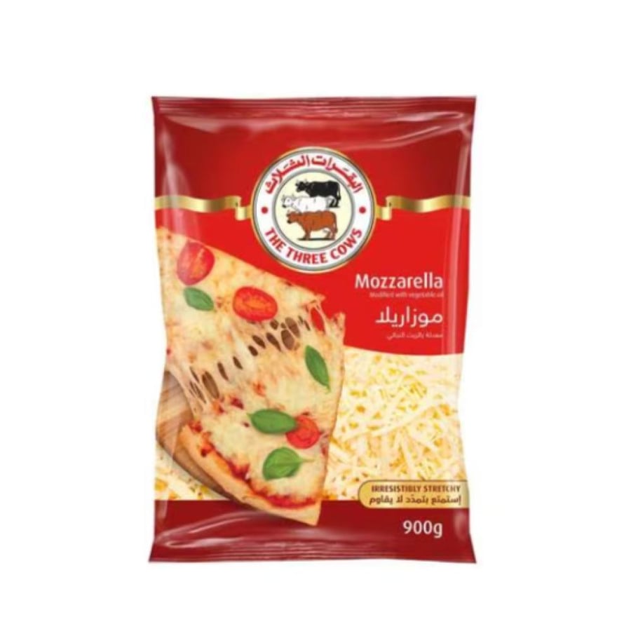 البقرات الثلاث جبنة موزاريلا 900 جم