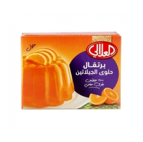 العلالي برتقال حلوى الجلاتين 80 جرام