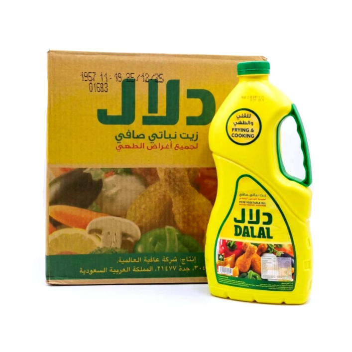 دلال زيت زيت للقلي والطهي 1.5 لتر 6 عبوات