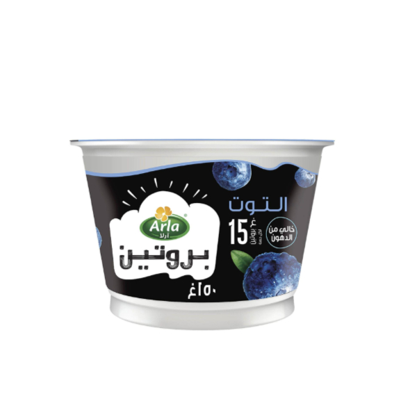 آرلا زبادي بروتين بنكهة التوت الأزرق 150 جم