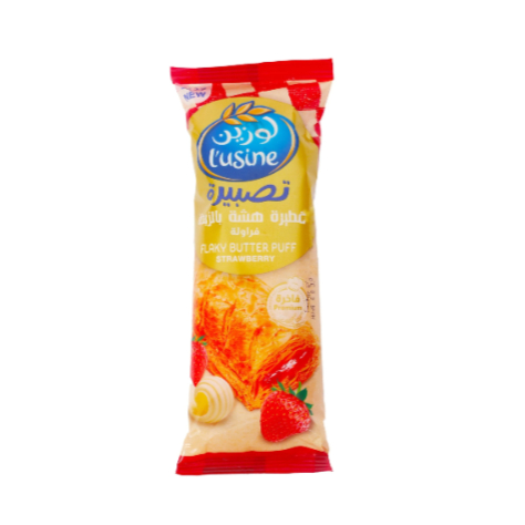 Lusine Flaky Butter Puff Strawberry 80g