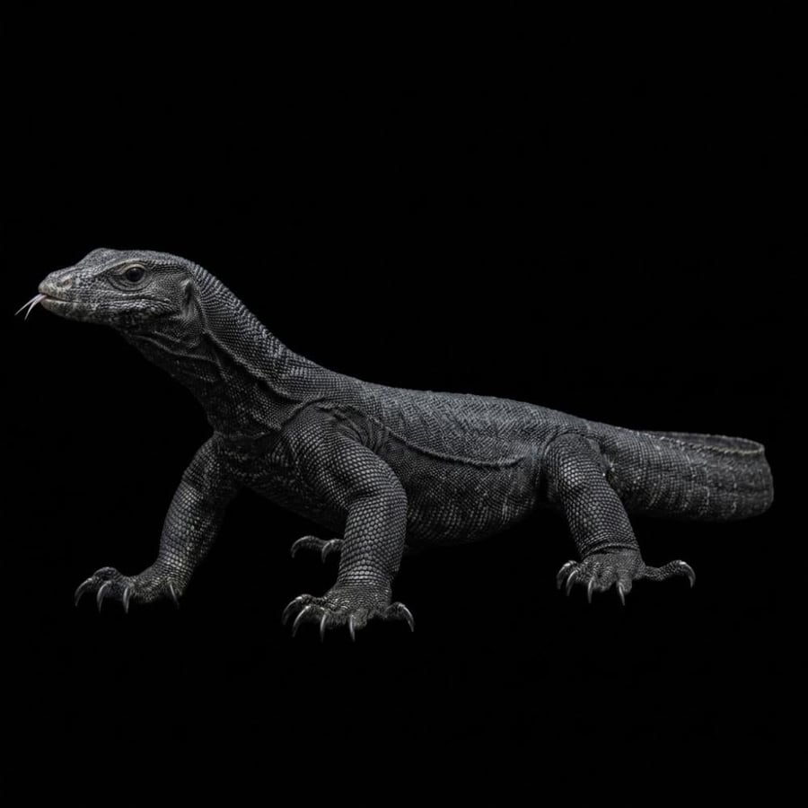 ورل التنين الأسود "حجم كبير جدا" Black Dragon Monitor