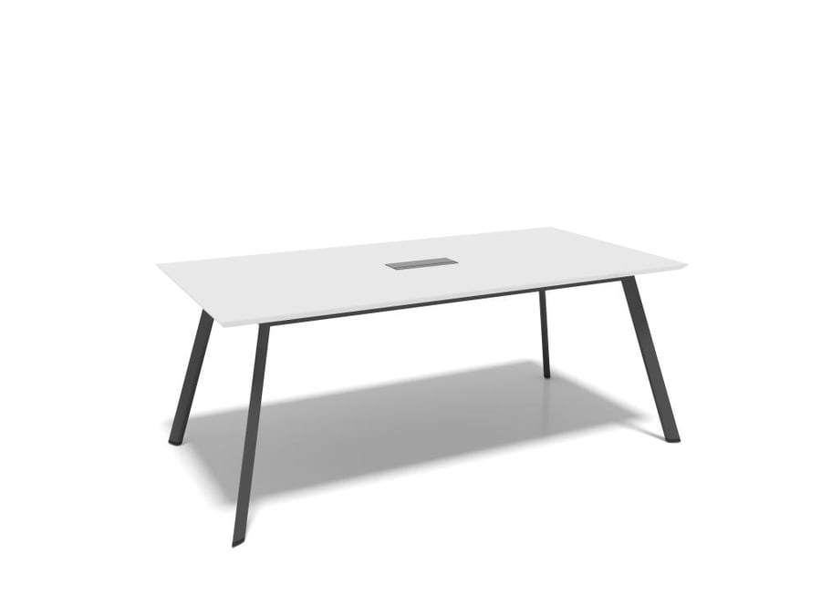 طاولة اجتماع أبيض POLE موديلCD-A201275-20A مقاس 2 متر*100*75