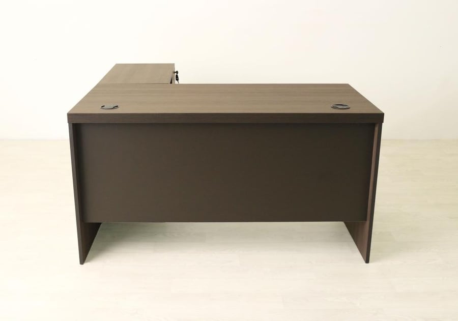 مكتب مقاس 1400*700*750 *25+ سكرتارية اجناب خشب BOARD لون بني موديل AA-A141675-20A-2