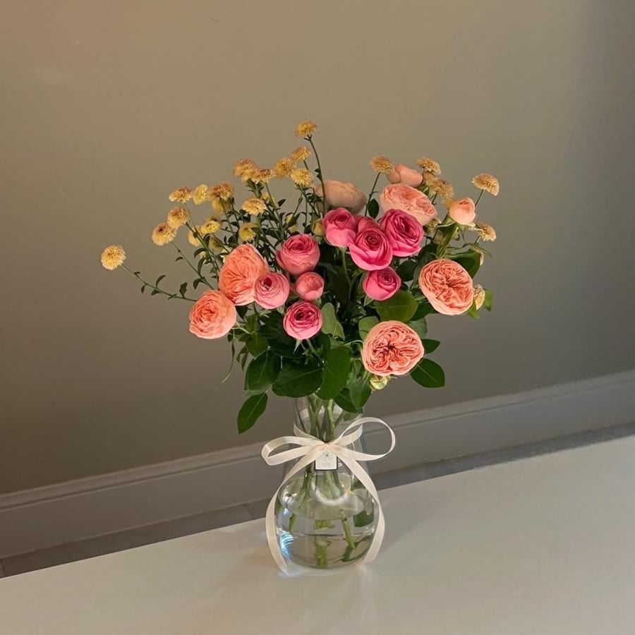 Natural flower vase