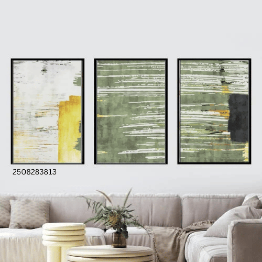 طقم 3 لوحات مودرن مقاس 120*60
