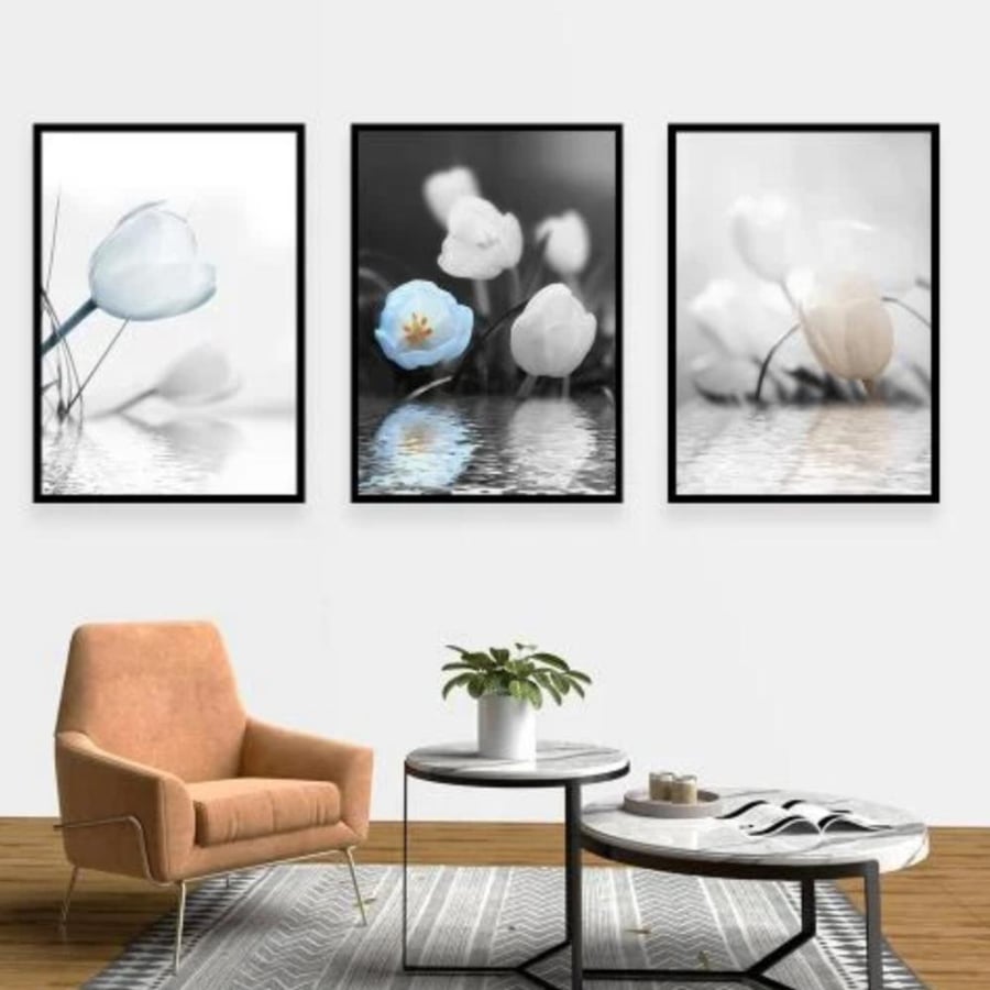 طقم 3 لوحات مودرن مقاس 120*60
