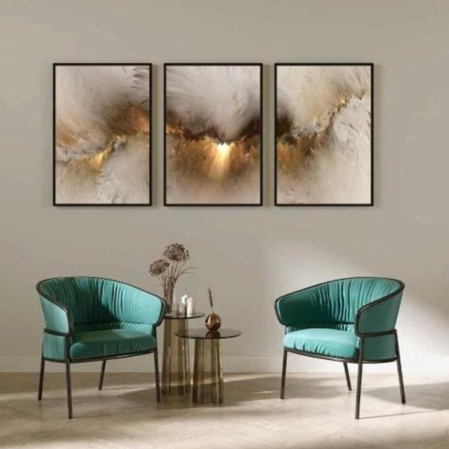 طقم 3 لوحات مودرن مقاس 120*60