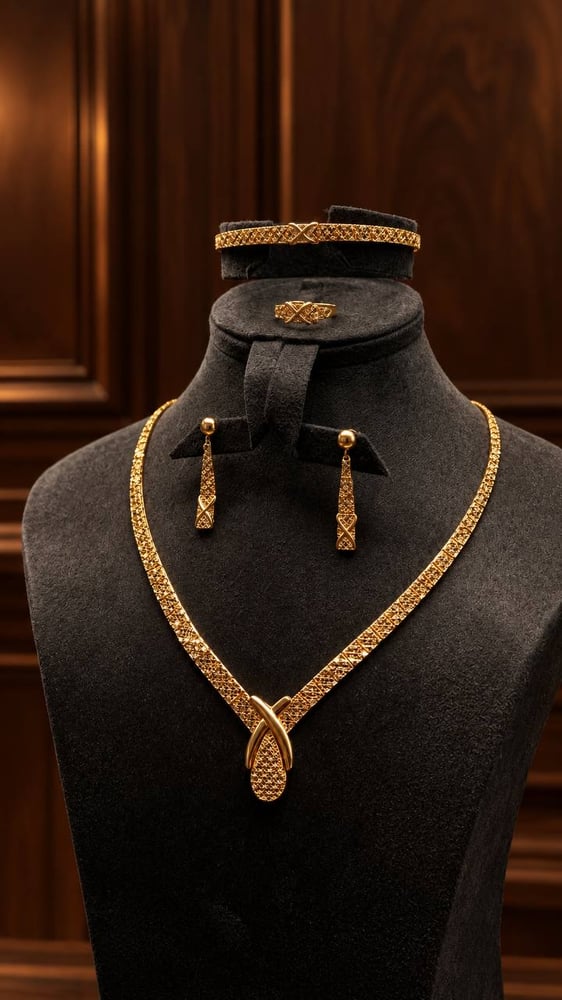 طقم ذهب — عيار 21 · وزن 16.56 جرام