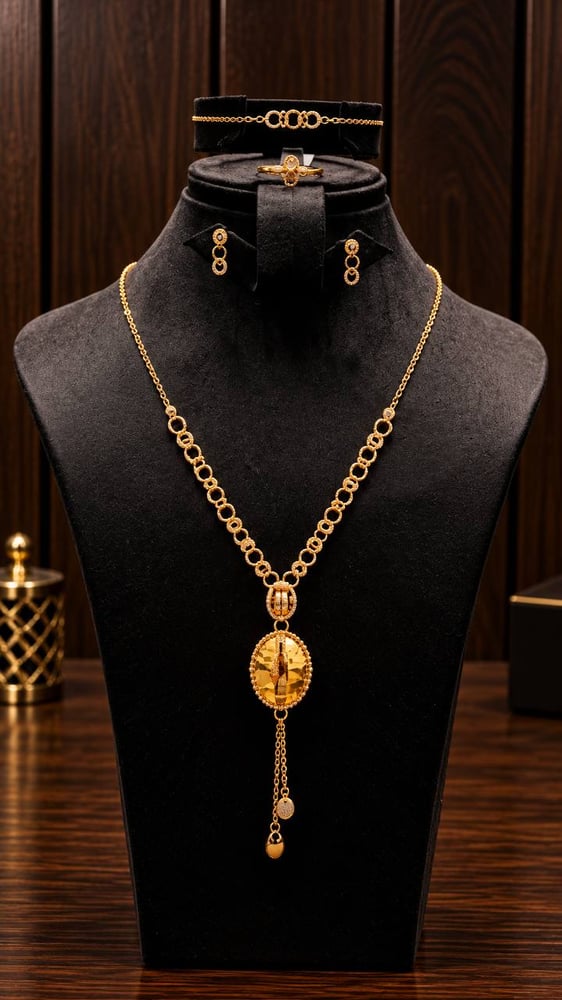 طقم ذهب — عيار 21 · وزن 7.8 جرام