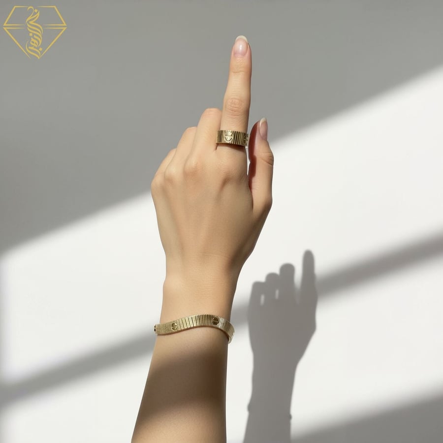 خاتم براند — عيار 18 · وزن 3.6 جرام